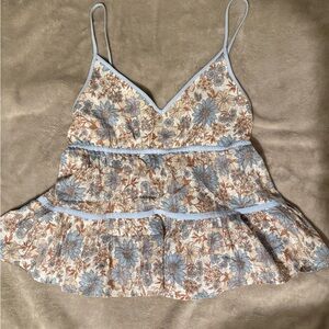 American eagle baby doll flowy top